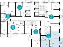 Продается 2-комнатная квартира ЖК Лестория, дом 1, 54.3  м&sup2;, 23235806 рублей