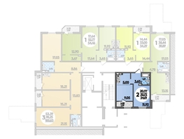 Продается 2-комнатная квартира ЖК Молодежный 2, литера 12, 34.01  м², 4860029 рублей