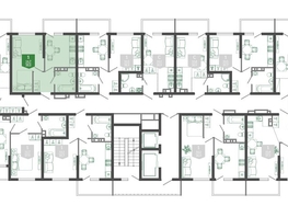 Продается 1-комнатная квартира ЖК Флора, 3 этап литера 4, 33.4  м², 14572420 рублей