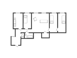 Продается 4-комнатная квартира Коммунаров ул, 76.6  м², 8300000 рублей