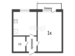 Продается 1-комнатная квартира Комарова ул, 32.6  м², 2600000 рублей