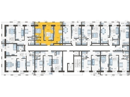 Продается 2-комнатная квартира ЖК Небо, литера 5, 59.6 м², 9392460 рублей