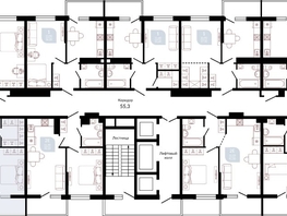 Продается 2-комнатная квартира ЖК Отражение, 2 очередь литера 3, 68.9  м², 11196250 рублей