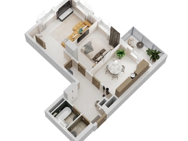 Продается 2-комнатная квартира ЖК Золотой Берег, литер 3, 58.74  м&sup2;, 13099020 рублей