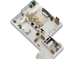 Продается 1-комнатная квартира ЖК Золотой Берег, литер 6, 53.55  м&sup2;, 11406150 рублей