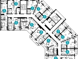 Продается 1-комнатная квартира АО Нескучный сад, корпус 1, 34 м², 33755200 рублей