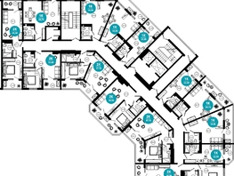 Продается 2-комнатная квартира АО Нескучный сад, корпус 1, 43.3 м², 42260800 рублей