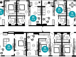 Продается 2-комнатная квартира АО Нескучный сад, корпус 1, 37.7 м², 36274940 рублей