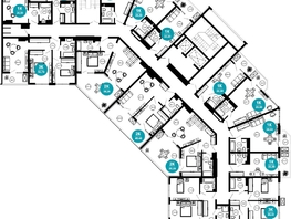 Продается 2-комнатная квартира АО Нескучный сад, корпус 1, 56.2 м², 53693480 рублей