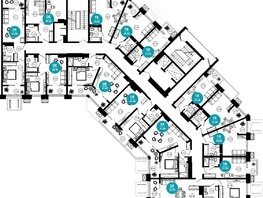 Продается 2-комнатная квартира АО Нескучный сад, корпус 1, 47.5 м², 41291750 рублей