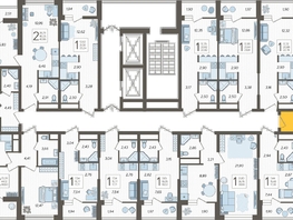 Продается 2-комнатная квартира ЖК Кислород, корпус 1, 51.7 м², 19930350 рублей