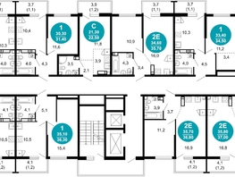 Продается 2-комнатная квартира ЖК Лестория, дом 2, 56.8  м&sup2;, 24187482 рублей