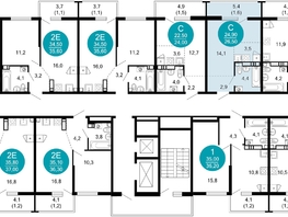 Продается 1-комнатная квартира ЖК Лестория, дом 2, 26.5 м², 13379850 рублей