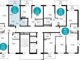 Продается 1-комнатная квартира ЖК Лестория, дом 5, 20.8 м², 10799360 рублей