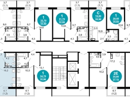 Продается 2-комнатная квартира ЖК Флора, 4 этап, 43.3 м², 21325250 рублей