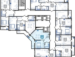 Продается 1-комнатная квартира ЖК Облака-3, дом 1, 41.4 м², 7975710 рублей