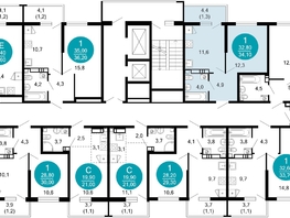 Продается 1-комнатная квартира ЖК Лестория, дом 1, 33.9  м&sup2;, 15873294 рублей