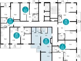 Продается 2-комнатная квартира ЖК Лестория, дом 1, 58.5 м², 26904150 рублей