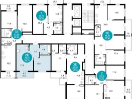 Продается 1-комнатная квартира ЖК Лестория, дом 1, 39.7 м², 19925430 рублей
