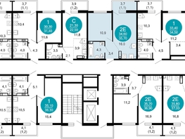 Продается 1-комнатная квартира ЖК Лестория, дом 2, 35.7 м², 19752810 рублей