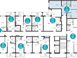 Продается 2-комнатная квартира ЖК Лестория, дом 5, 64.7 м², 24741280 рублей