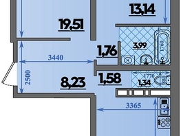 Продается 2-комнатная квартира ЖК Город у моря, литера 21, 66.66 м², 8665999 рублей