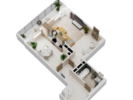 Продается 1-комнатная квартира ЖК Золотой Берег, литер 1, 53.93 м², 11487090 рублей