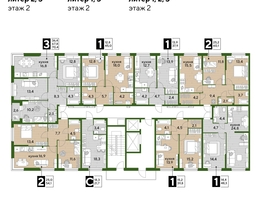 Продается 2-комнатная квартира ЖК DOGMA PARK (Догма парк), литера 2, 59.2  м², 8998400 рублей