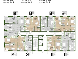 Продается 1-комнатная квартира ЖК DOGMA PARK (Догма парк), литера 3, 44.1  м², 7461720 рублей