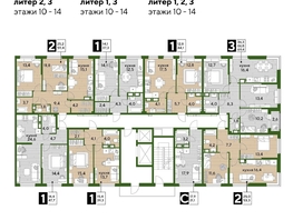 Продается 1-комнатная квартира ЖК DOGMA PARK (Догма парк), литера 3, 46.8  м², 7703280 рублей