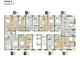 Продается 3-комнатная квартира ЖК DOGMA PARK (Догма парк), литера 10, 69.4  м², 9722940 рублей