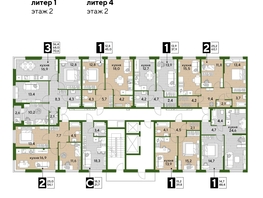 Продается 2-комнатная квартира ЖК DOGMA PARK (Догма парк), литера 12, 60.1  м², 9135200 рублей