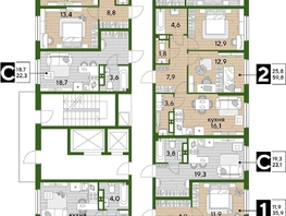 Продается 3-комнатная квартира ЖК DOGMA PARK (Догма парк), литера 7, 68.7  м², 9446250 рублей