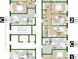 Продается 3-комнатная квартира ЖК DOGMA PARK (Догма парк), литера 7, 68.6  м², 9391340 рублей
