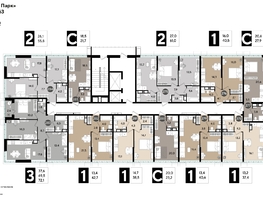 Продается 1-комнатная квартира ЖК DOGMA PARK (Догма парк), литера 16, 40.6  м², 6592872 рублей