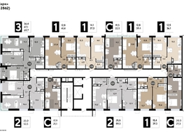 Продается 1-комнатная квартира ЖК DOGMA PARK (Догма парк), литера 17, 38.7  м², 6826681 рублей