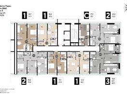 Продается 3-комнатная квартира ЖК DOGMA PARK (Догма парк), литера 19, 68.2 м², 10420960 рублей
