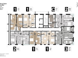 Продается 3-комнатная квартира ЖК DOGMA PARK (Догма парк), литера 19, 68.2  м², 9950380 рублей