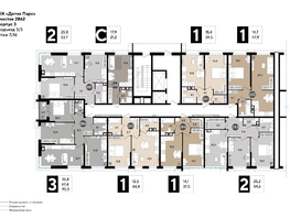 Продается 1-комнатная квартира ЖК DOGMA PARK (Догма парк), литера 19, 47.3  м², 7738280 рублей
