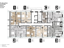 Продается 2-комнатная квартира ЖК DOGMA PARK (Догма парк), литера 20, 60.1 м², 9171260 рублей