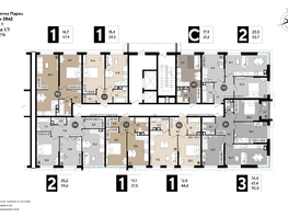 Продается 1-комнатная квартира ЖК DOGMA PARK (Догма парк), литера 18, 37.5 м², 6151950 рублей