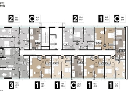 Продается 3-комнатная квартира ЖК DOGMA PARK (Догма парк), литера 18, 72.1  м², 9101904 рублей