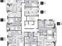 Продается 1-комнатная квартира ЖК Парк Победы 2, литера 19, 46.7  м², 8125801 рублей