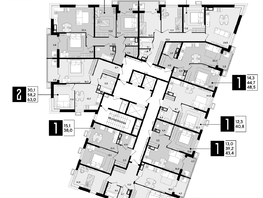 Продается 3-комнатная квартира ЖК Парк Победы 2, литера 21, 83.4 м², 11751060 рублей