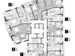 Продается 2-комнатная квартира ЖК Парк Победы 2, литера 21, 74.9 м², 11759300 рублей