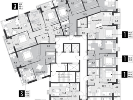 Продается 2-комнатная квартира ЖК Парк Победы 2, литера 21, 75.6 м², 11581920 рублей