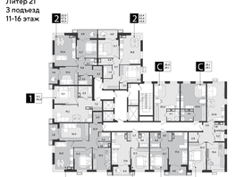 Продается 2-комнатная квартира ЖК Парк Победы 2, литера 21, 67.6 м², 10775440 рублей
