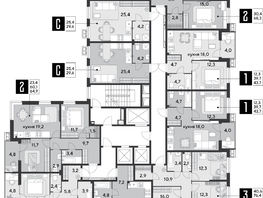 Продается 2-комнатная квартира ЖК Парк Победы 2, литера 21, 68.3  м², 10798230 рублей