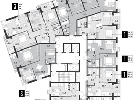 Продается 1-комнатная квартира ЖК Парк Победы 2, литера 28, 48.8 м², 8374080 рублей