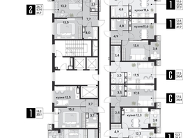 Продается 2-комнатная квартира ЖК Парк Победы 2, литера 28, 69.2 м², 11072000 рублей